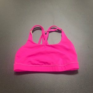 Lululemon size 6 hot pink sports bra